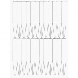 Cartellini per stampante laser - 10 fogli (240 cartellini)