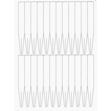 Cartellini per stampante laser - 10 fogli (240 cartellini)